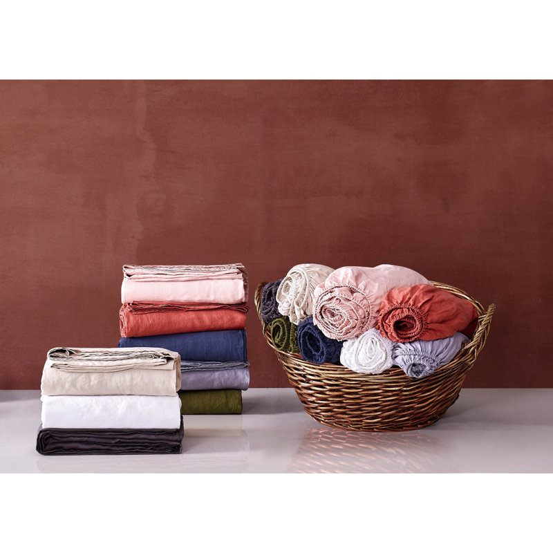 Greyleigh™ Trenton Linen Sheet Set & Reviews Wayfair